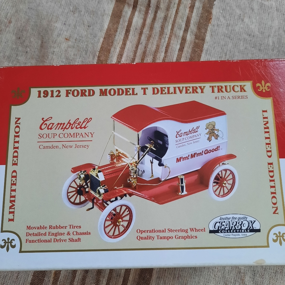 1912 Campbell's Ford Model T Delivery Truck. New In Box. Collectible. 2 Day Sale